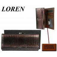 Naiste rahakott N24-F-1-RSL GOLD BROWN, LOREN, Nahast rahakotid